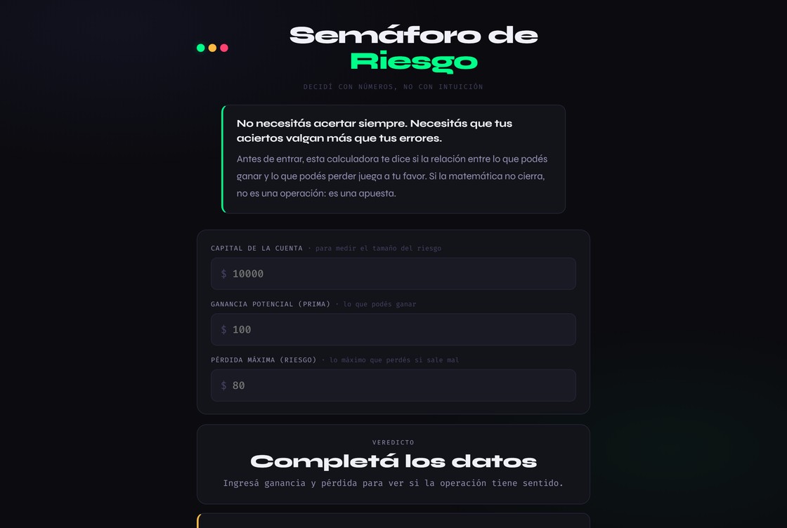 App Semáforo de Riesgo